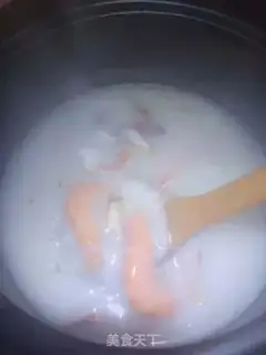 Make Seafood congee step 7