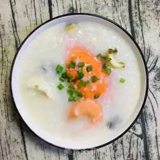 Make Seafood congee step 8