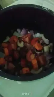 Make Red roasted cow rice step 4