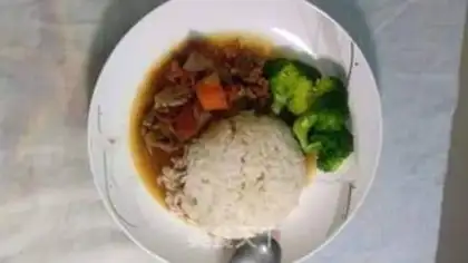 Make Red roasted cow rice step 6