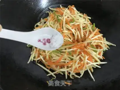 Make Green bean bud carrots step 7