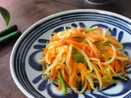 Make Green bean bud carrots step 9