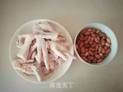 Make Peanut rice for chicken claws step 0