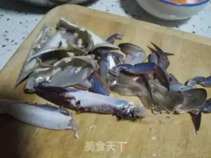 Make Pepper cucumber. Crabs step 1