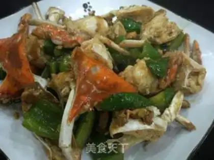 Make Pepper cucumber. Crabs step 10