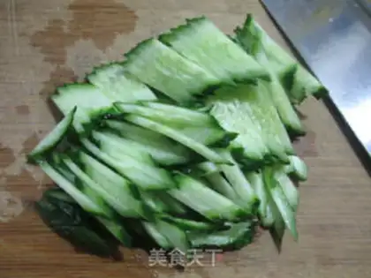 Make The cucumbers made silk step 2
