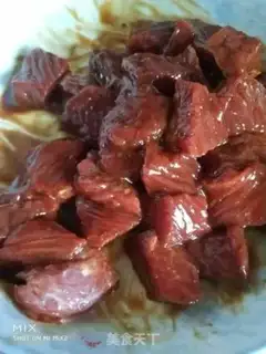 Make Black pepper apricot and beef step 0