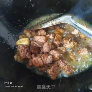 Make Black pepper apricot and beef step 7