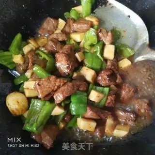 Make Black pepper apricot and beef step 8