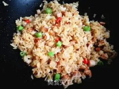 Make Chicken chop fried rice step 6