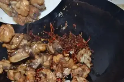 Make Spicy chicken step 6
