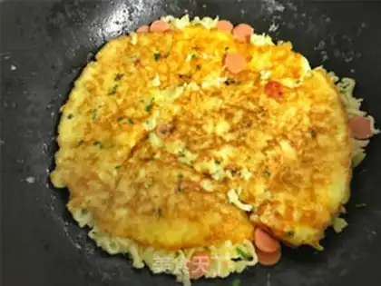 Make Buffalo sausages and eggs step 8