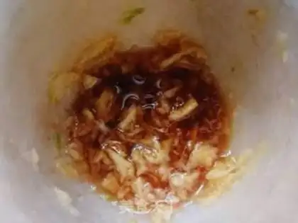 Make Garlic intestines step 1