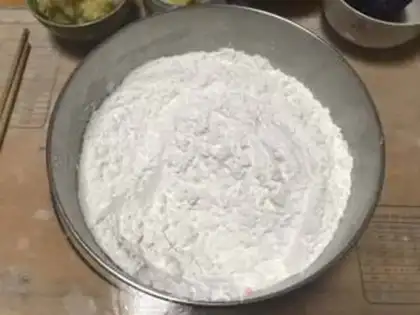 Make Potato color tacos step 1