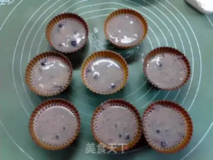 Make Low-fat double blueberry marfin step 6