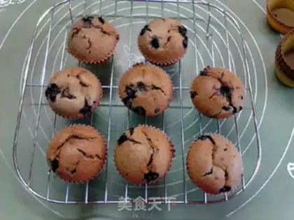 Make Low-fat double blueberry marfin step 9