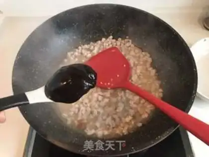 Make A meat bag with mushroom sauce step 7