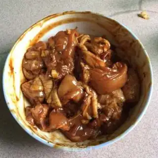 Make Pumpkin steamed chicken step 4