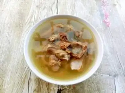 Make Clean up the pigeon soup step 9