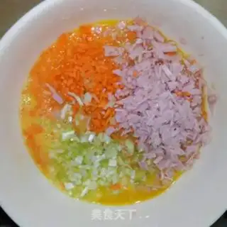Make Ham omelet step 3