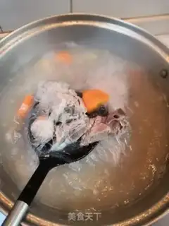 Make Carrot steak fan soup step 9