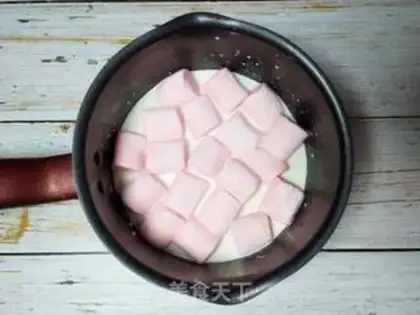 Make Cotton candy pudding step 1