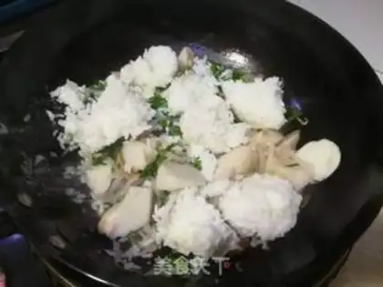 Make Coat mustard rice step 8