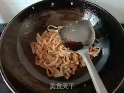 Make Egg beef fried river powder step 9