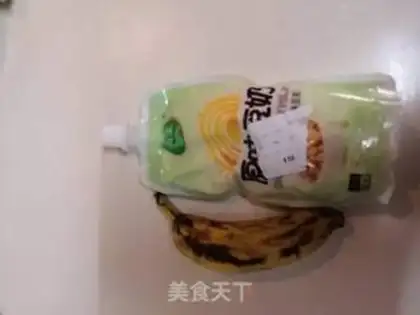 Make Banana soy milk step 1