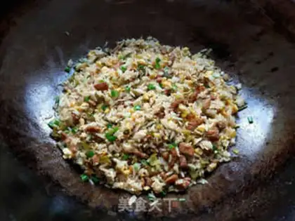 Make Sour sauce and egg fried rice step 7