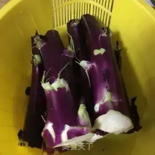 Make Garlic fried purple step 1