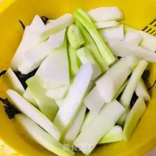Make Garlic fried purple step 3