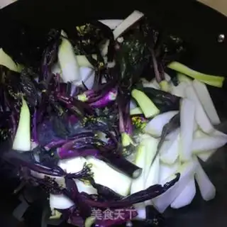Make Garlic fried purple step 6