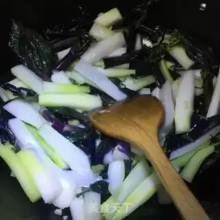 Make Garlic fried purple step 7
