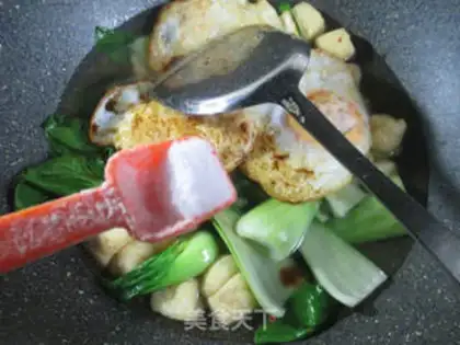 Make The little tofu curry duck egg step 6
