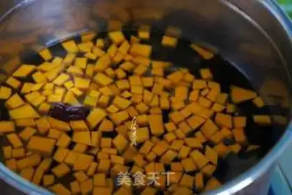 Make Red-tree pumpkin porridge step 2