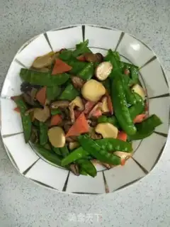 Make Two mushrooms, Dutch beans step 8