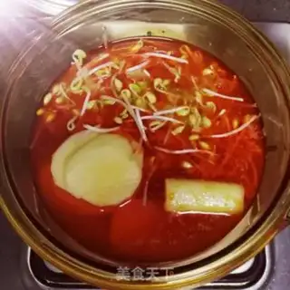 Make Sour soup and lamb step 1
