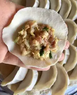Make Porridge pork dumplings step 6
