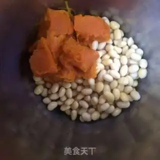 Make Pumpkin bean milk step 3