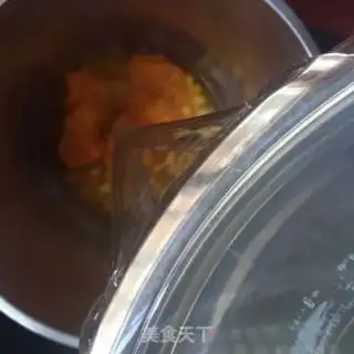 Make Pumpkin bean milk step 4