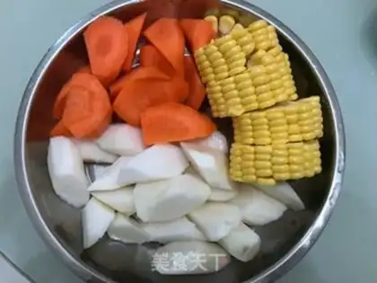 Make Corn Mountain pharmaceuum soup step 2