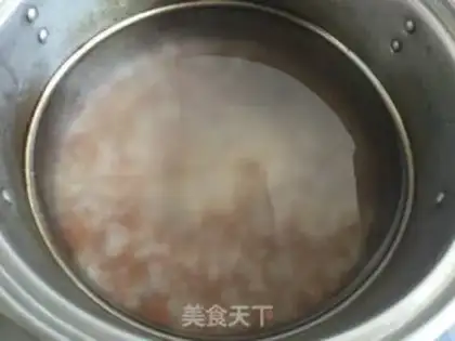 Make Red rice congee step 2