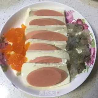 Make Flower tofu step 5