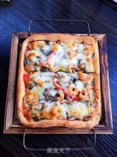 Make Beef mushroom pizza step 16