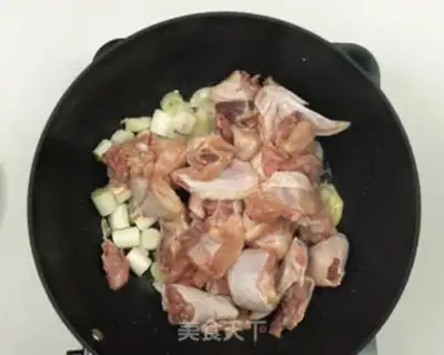 Make Chicken stew mushrooms step 5