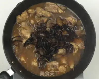 Make Chicken stew mushrooms step 7