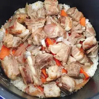Make Garlic fan shrimp step 1