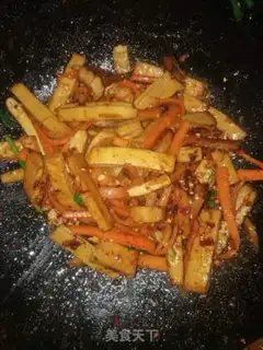 Make Forbidge fried beans step 6