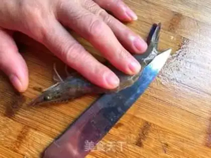 Make Garlic fan steamed shrimp step 7